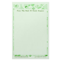 Custom / Personalized Circle Design Stationery