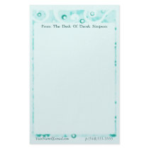 Custom / Personalized Circle Design Stationery