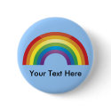 Custom Personalized Classic Rainbow Buttons