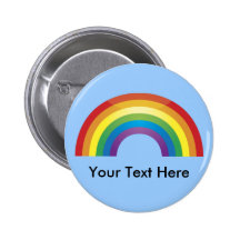 Custom Personalized Classic Rainbow Buttons
