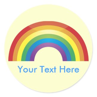 Custom Personalized Classic Rainbow Stickers sticker