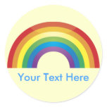 Custom Personalized Classic  Rainbow Stickers