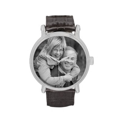 Custom Personalized Couples Wristwatch