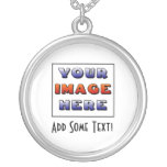 Custom Personalized Image and Text Necklaces