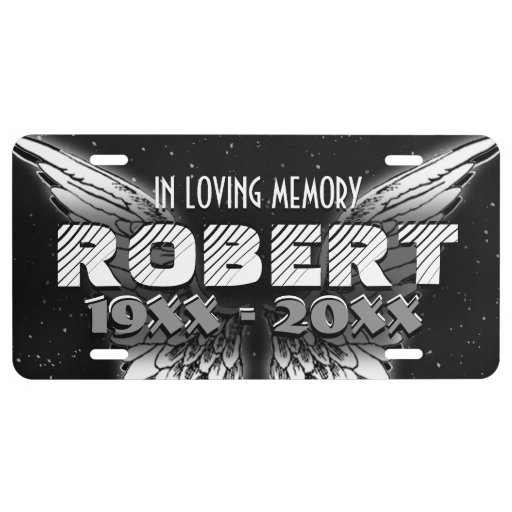Custom Personalized Memorial License License Plate Zazzle