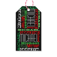 Custom Personalized Name Kids Christmas Pack Of Gift Tags