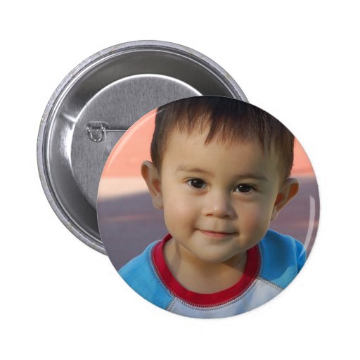 Custom Personalized Photo Button Zazzle