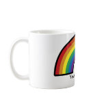 Custom Personalized Rainbow Border Mugs