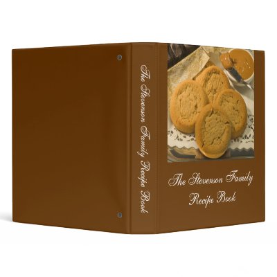 Custom Personalized Recipe Book 3 Ring Binders