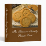 Custom Personalized Recipe Book 3 Ring Binders