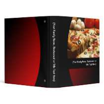 Custom Personalized Recipe or Menu Food Binder