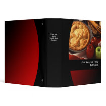 Custom Personalized Recipe or Menu Food Binder