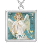 Custom Personalized Religious Angel  Necklace