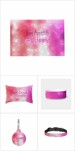 Custom Pet Pink Hearts