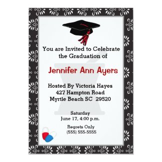 Custom Pharmacist Graduation Invitation