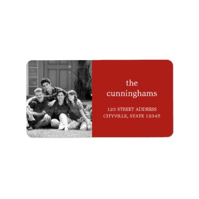 Custom Photo Address Label