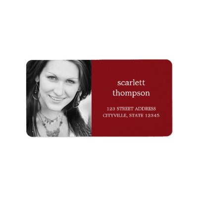 Custom Photo Address Label