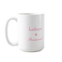 Custom photo argyle preppy bridesmaid coffee mug mug