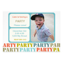 Custom Photo Birthday Invitation (#INV 011) invitations