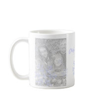 Custom Photo Blue Snowflake Christmas Mug