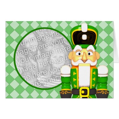 Custom Photo Card Nut Cracker Soldier Frame by mariannegilliand