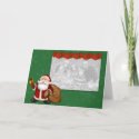 Custom Photo Card Santa Joyful Sound card