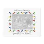 Custom Photo Christmas Card-Christmas Lights postcards
