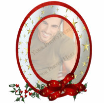 Custom Photo Christmas Ornament Oval photo sculptures