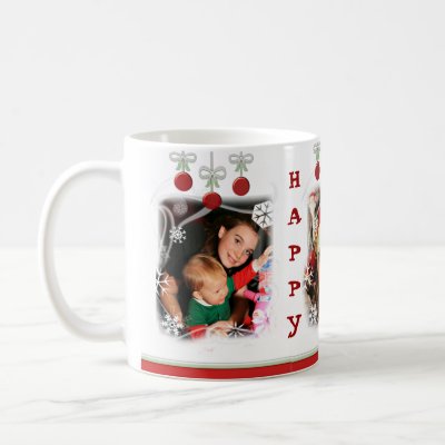 Custom Photo Christmas Ornaments Coffee Mug