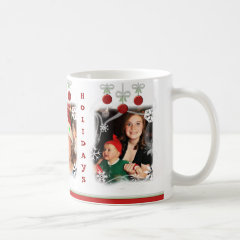 Custom Photo Christmas Ornaments Coffee Mug