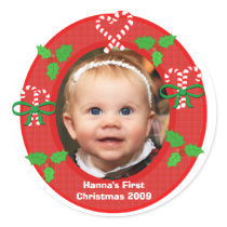 Custom Photo Christmas Stickers by jamiecreates1 Custom Photo Christmas Stickers