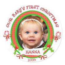 Custom Photo Christmas Stickers by jamiecreates1 Custom Photo Christmas Stickers