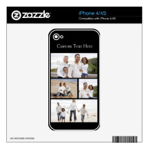 Custom Photo Collage Skins For iPhone 4