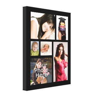 Custom Photo Collage Wrapped Canvas, 1.5" Depth Gallery Wrapped Canvas