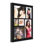 Custom Photo Collage Wrapped Canvas, 1.5" Depth Gallery Wrapped Canvas