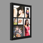 Custom Photo Collage Wrapped Canvas, 1.5" Depth Gallery Wrapped Canvas