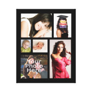 Custom Photo Collage Wrapped Canvas, 1.5