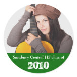 Custom photo deep green graduation memory keepsake