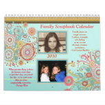 Custom Photo Family Scrapbook Calendar