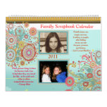 Custom Photo Family Scrapbook Calendar - Huge