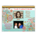 Custom Photo Family Scrapbook Calendar - Huge