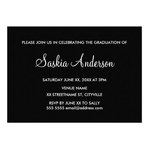 Custom Photo Graduation Announcement