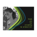 Custom Photo Graduation Thank You Card postcards