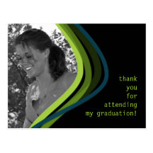 Custom Photo Graduation Thank You Card Postcard