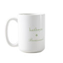 Custom photo green argyle preppy bridesmaid coffee mug