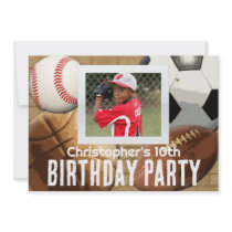 Custom Photo Invitation, Sports Theme Birthday or by cutencomfy Custom Photo Invitation, Sports Theme Birthday or