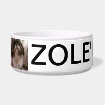 Custom Photo Pet Bowl Dog Food Bowl
