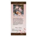 Custom Photo Rack Card, Pink Swirl rackcard