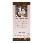 Custom Photo Rack Card, Pink Swirl