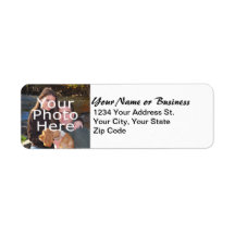 Custom Photo Return Address Label